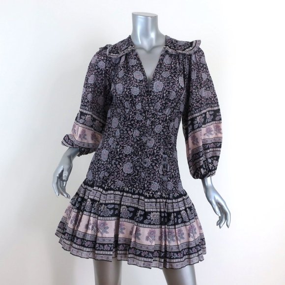 Zimmermann Dresses & Skirts - Zimmermann Amari Corset Mini Dress Navy/Lilac